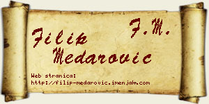Filip Medarović vizit kartica